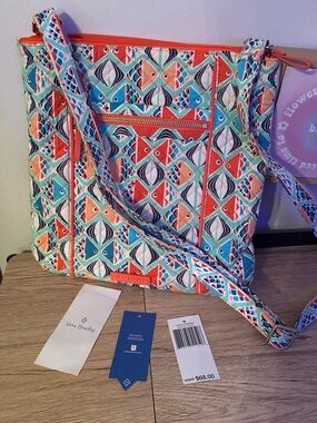 Vera Bradley Coral Teal Multi Crossbody Hipster